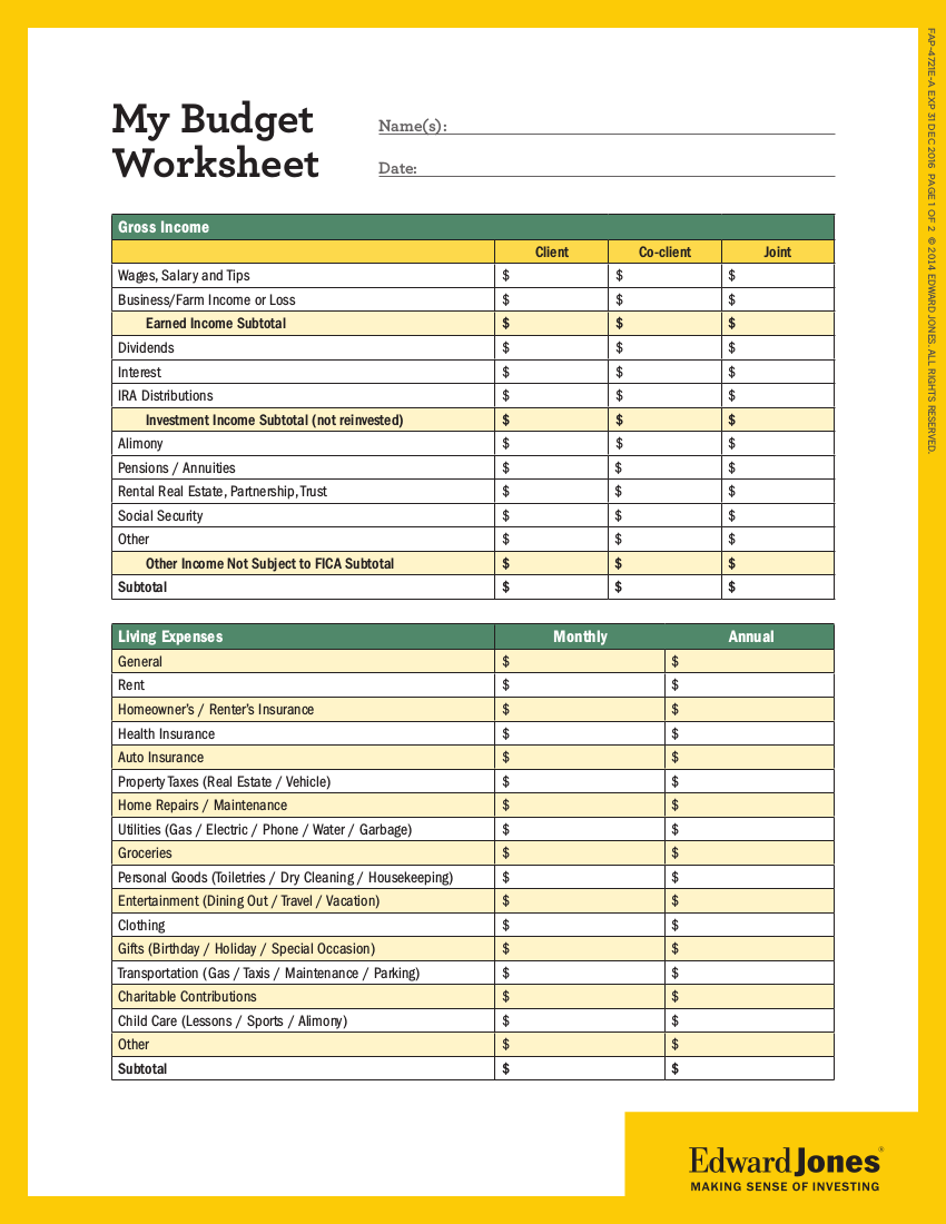 19+ Budget Worksheet Examples Word, PDF, Excel Examples