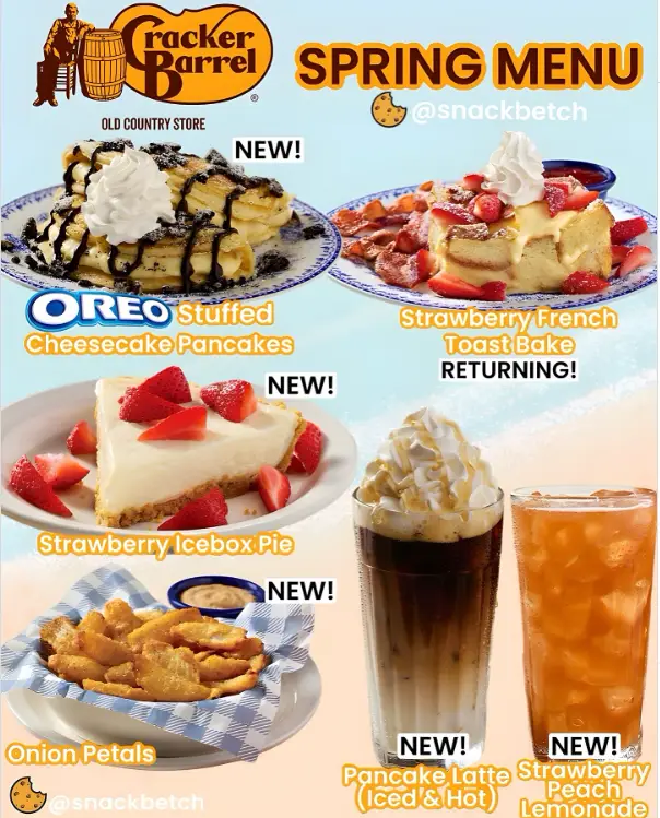 Cracker Barrel Menus  - Menu Examples, AI Menu Generator