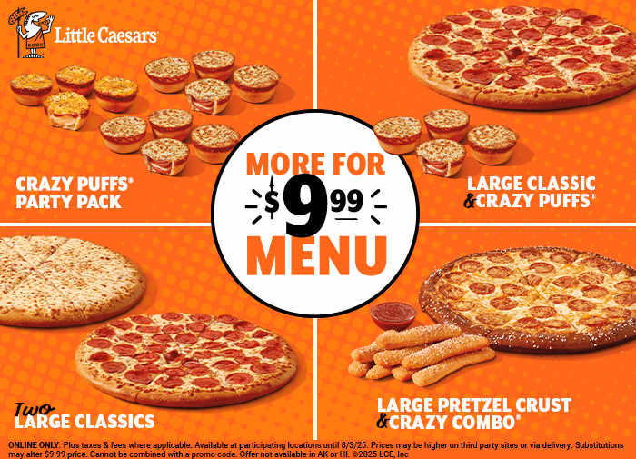 Little Caesars Menus  - Menu Examples, AI Menu Generator