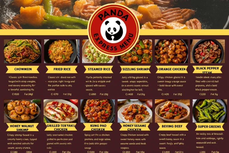 Panda Express Menus  - Menu Examples, AI Menu Generator