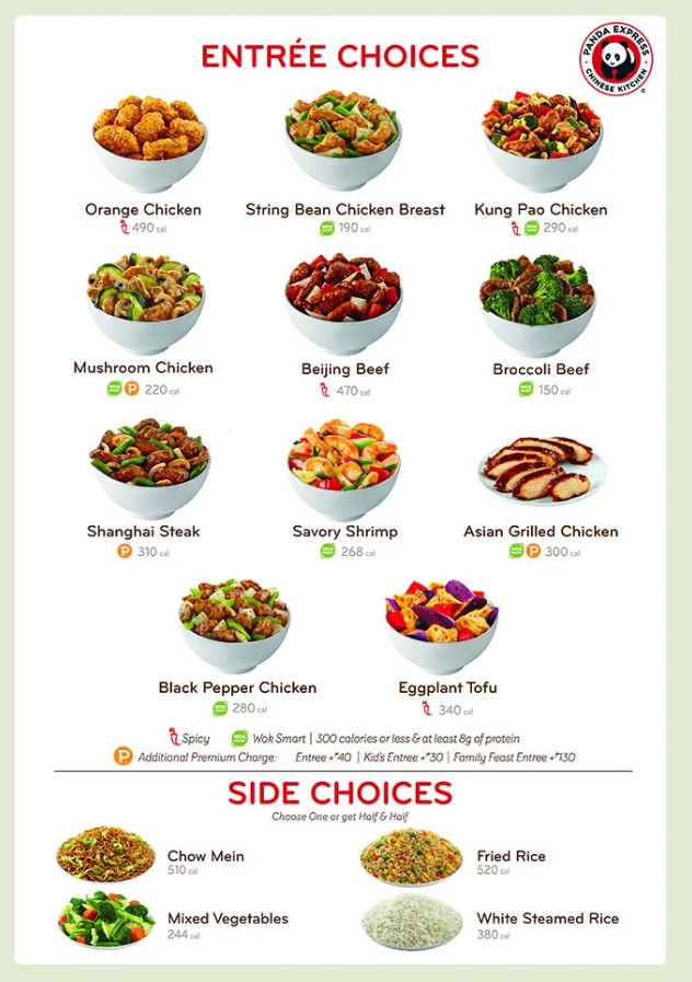 Panda Express Menus  - Menu Examples, AI Menu Generator