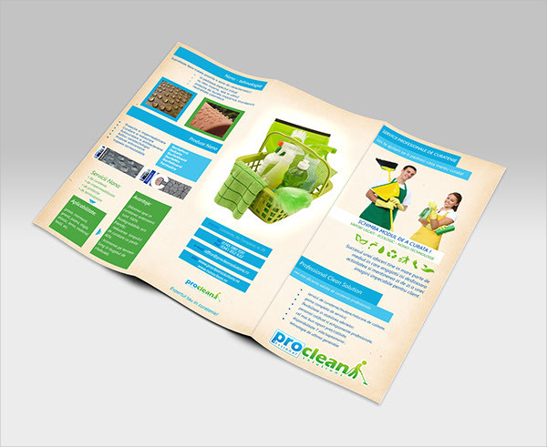 a4 cleaning company brochure