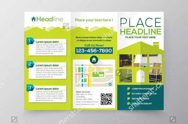 a4 real estate advertising brochure