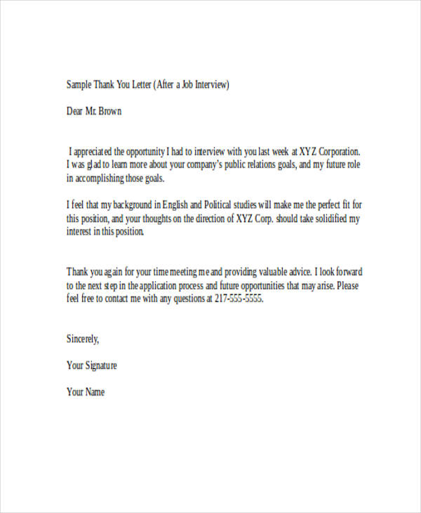 Free 24 Sample Thank You Letter Templates To Boss In Pdf Ms Word Pages Google Docs