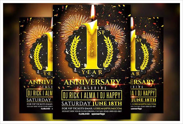 anniversary party flyer