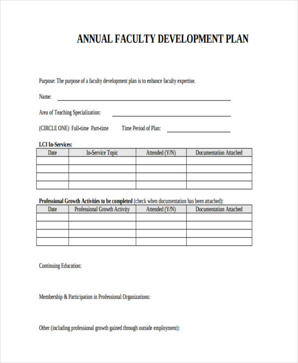 Development Plan 80 Examples Format How To Create Pdf