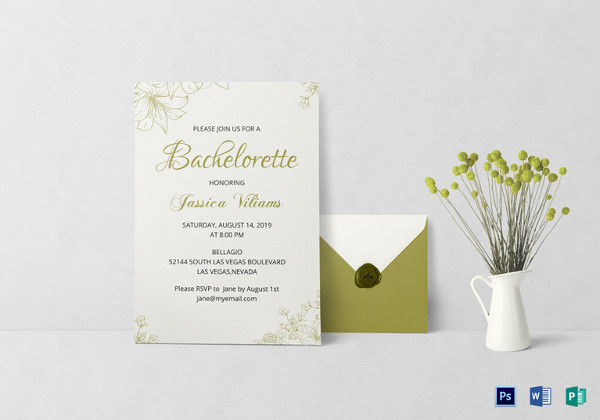 bachelorette party invitation template