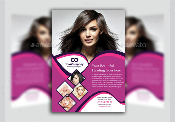 beauty salon business flyer