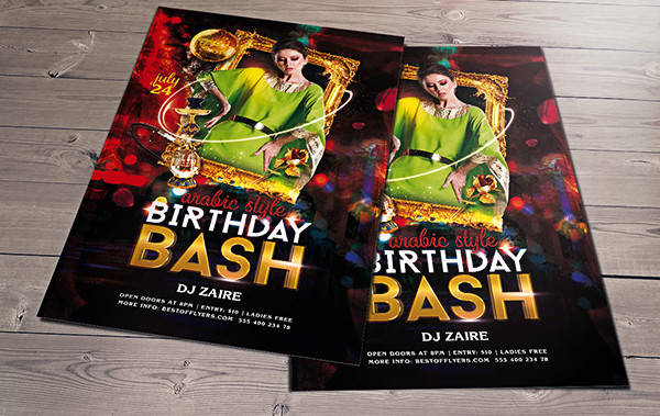 -Birthday Party Invitation Flyer