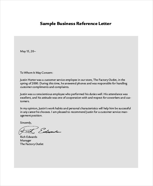 Writing A Reference Letter For A Coworker Sample from images.examples.com