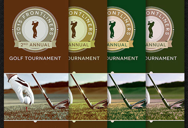 charity golf event brochure