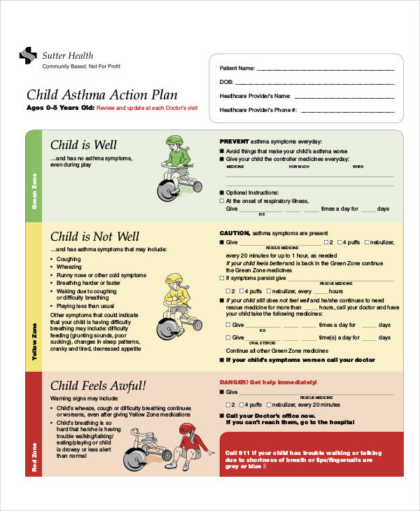 Child Asthma Action Plan