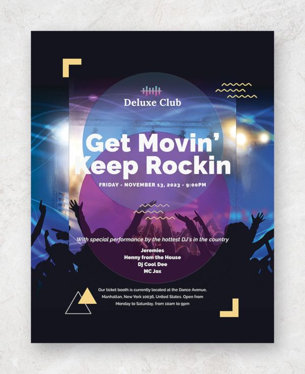 club flyers design