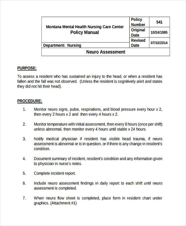 Complete Nursing Neuro Assessment