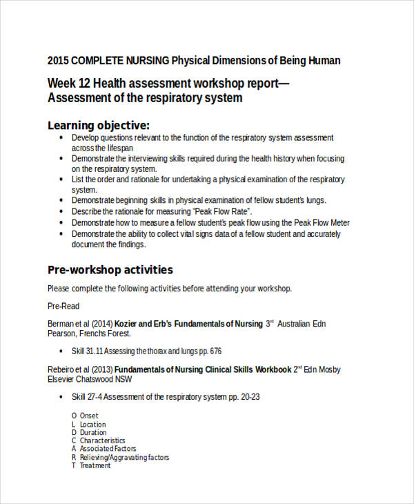 Complete Nursing Physical Assessment