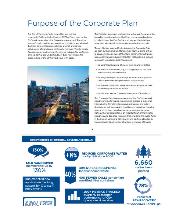 corporate communication business plan