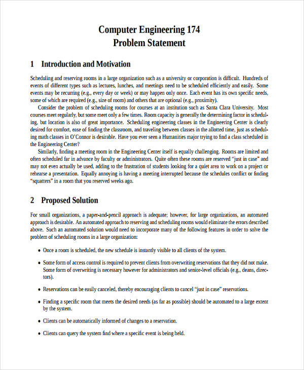 Qualitative Research Paper Statement Of The Problem ...