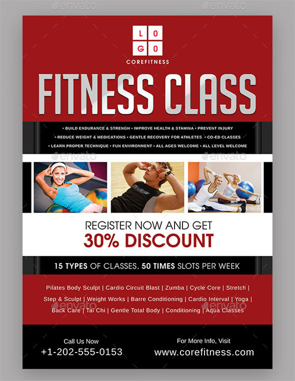 Fitness Class Promotional Flyer
