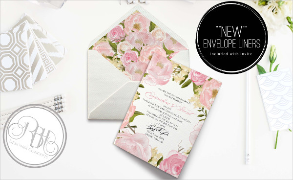 formal wedding invitation envelope