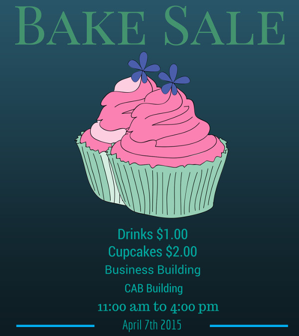 free bake sale flyer