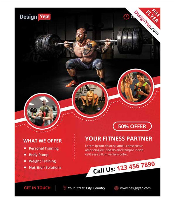 Free Fitness Sports Flyer