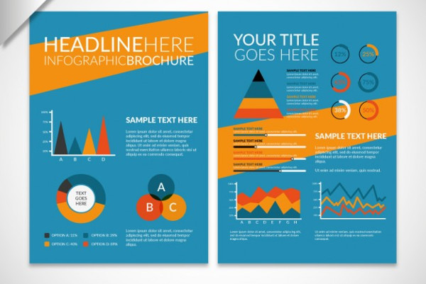 free infographic advertising brochure