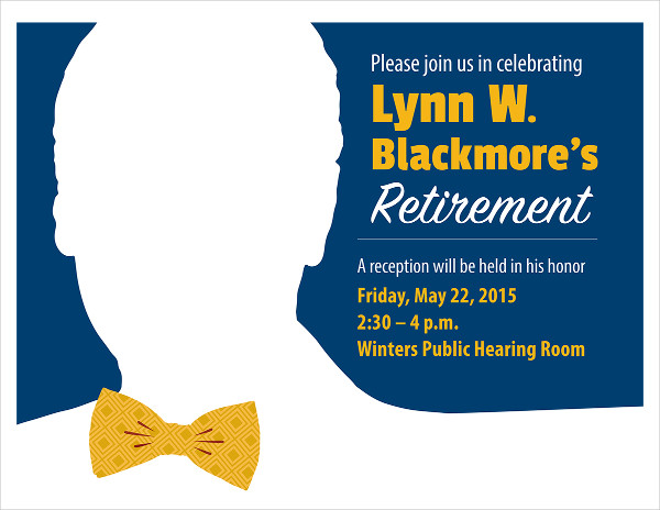 -Free Retirement Party Flyer