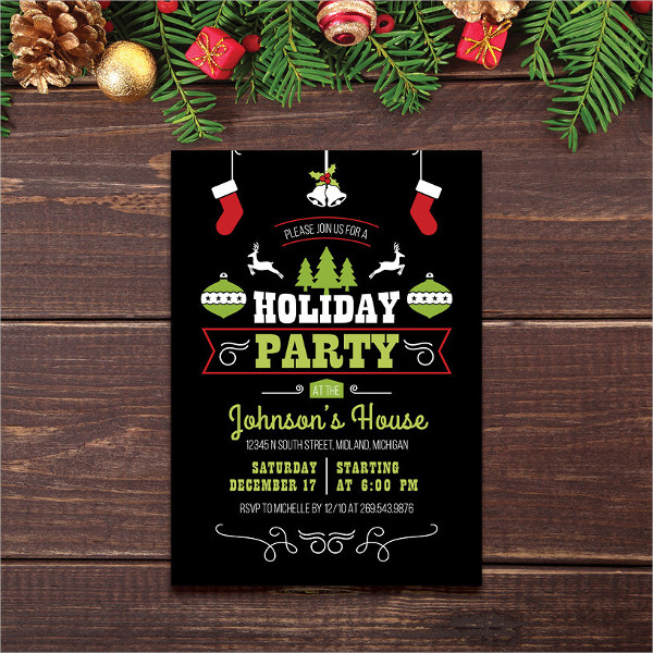 Holiday Invitation - Examples