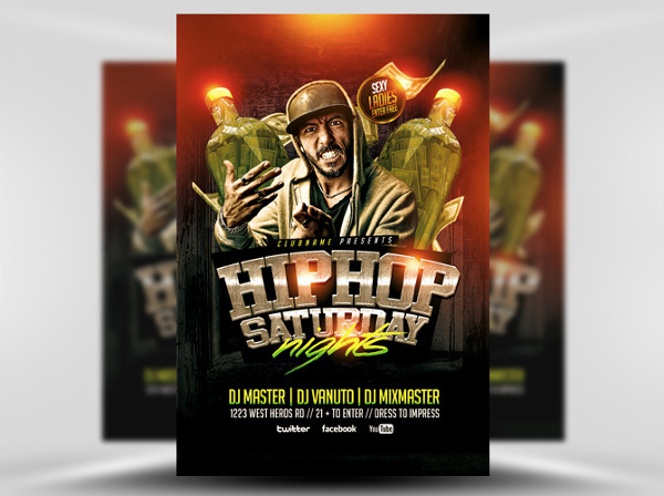 hip hop event flyer