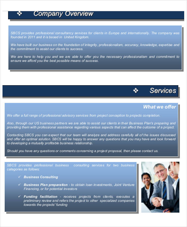 it consulting business proposal