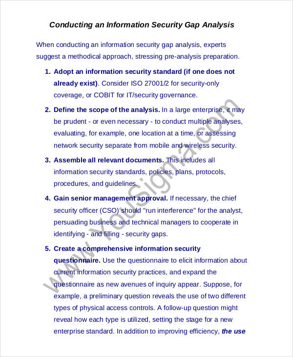 information security analysis