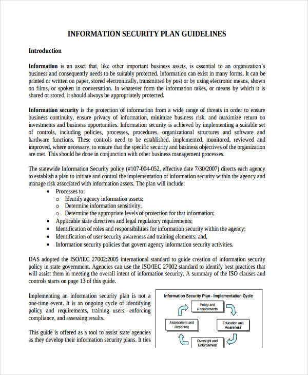 Network Implementation Plan Sample PDF Template