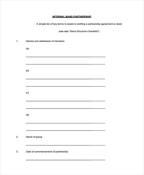 Partnership Agreement 60  Examples DOC Google Docs Word Pages PDF