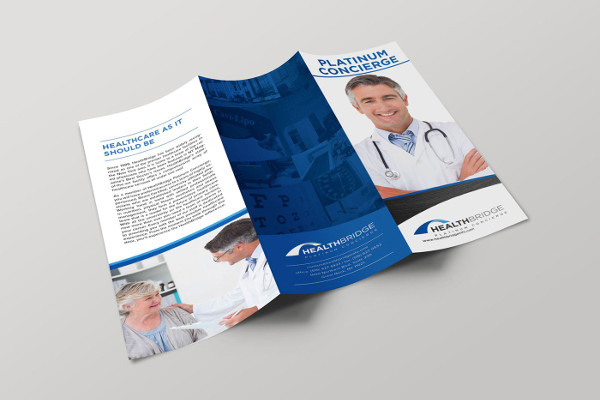 medical advertising trifold brochure
