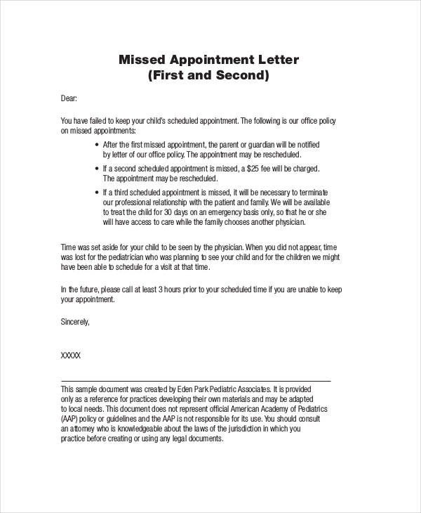 for letter form example request 137 FREE PDF Letter Samples Examples Appointment  & in 65