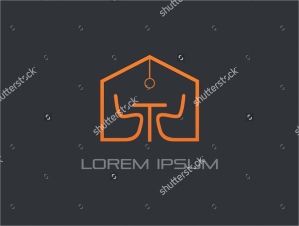 modern interior design logo