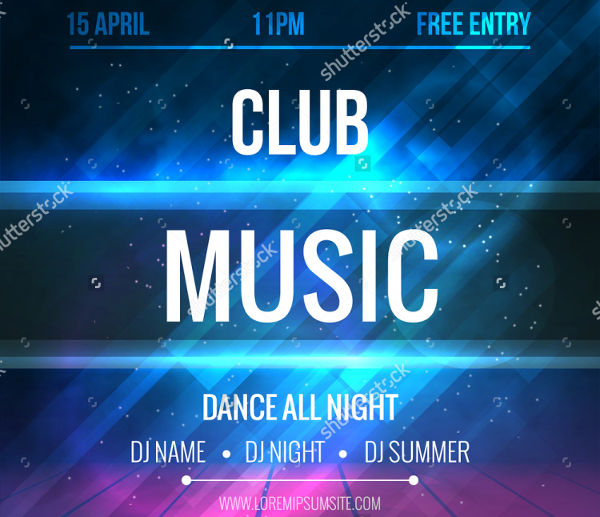 -Music Dance Party Flyer