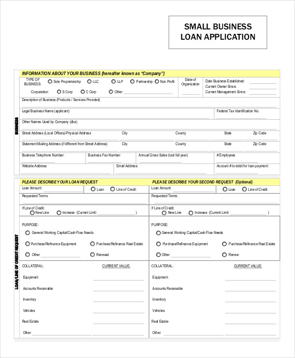new business loan application
