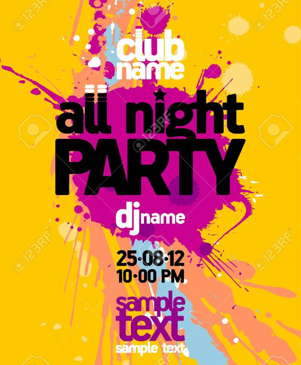 night club flyer