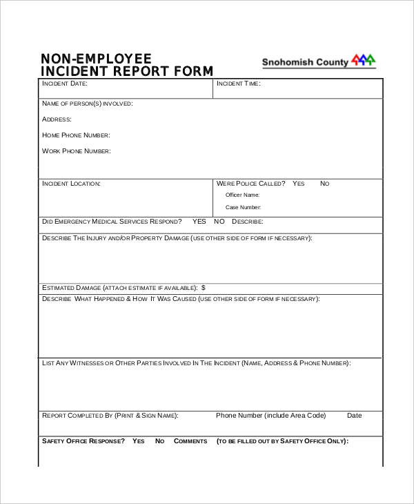 41 Incident Report Examples Samples Pdf Doc Pages