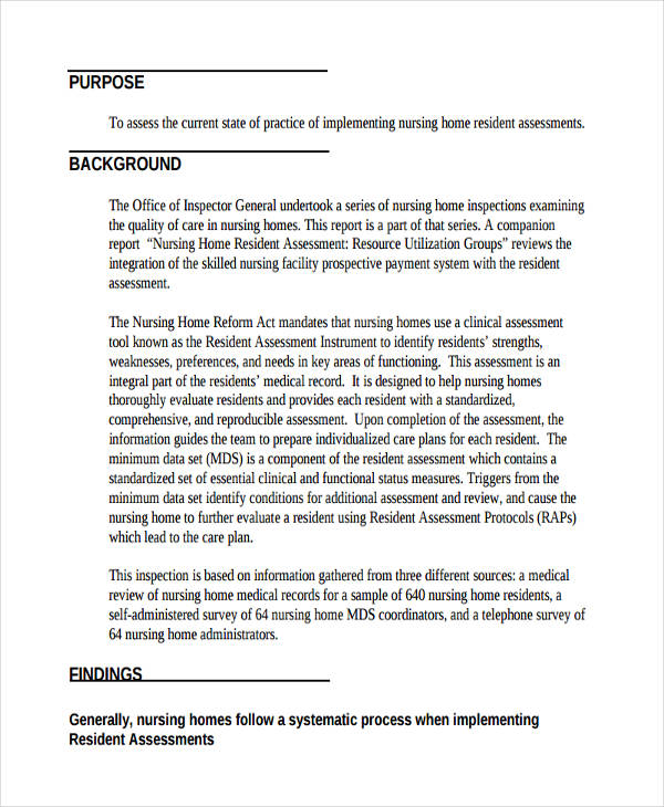 Sample Nursing Assessment The Document Template