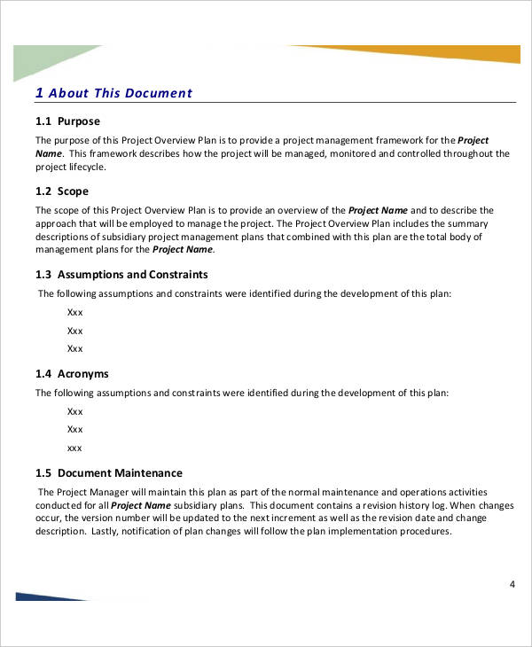 risk section of business plan