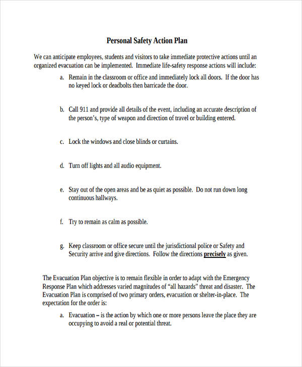 personal safety action plan1