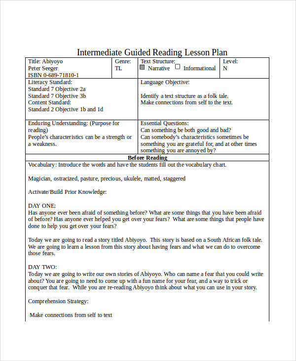 Make Your Own Lesson Plan Template