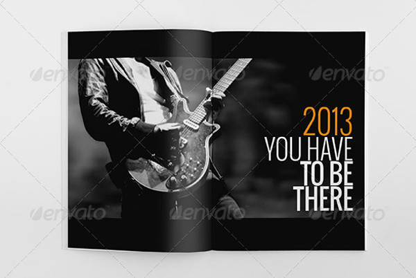 professional music event brochure