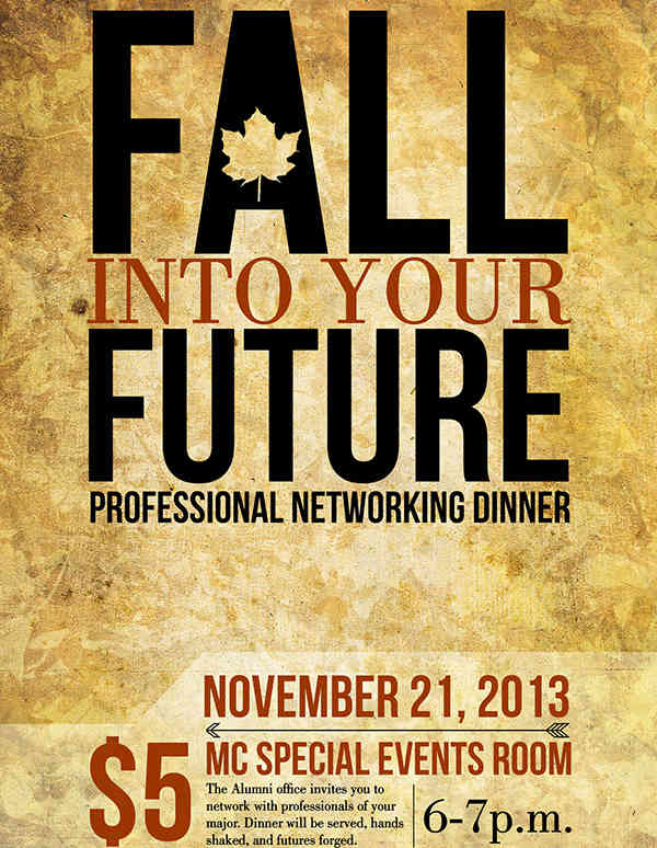 poster event examples networking dinner professional psd