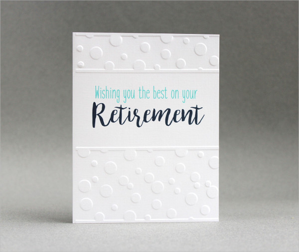 retirement greeting card
