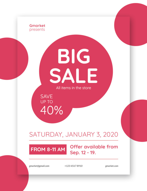 free sales flyer template for ms word