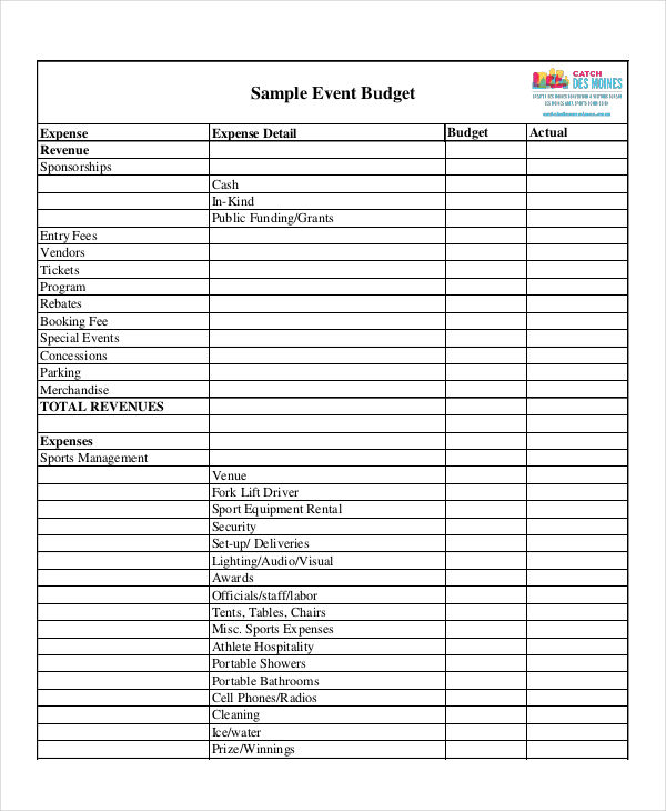Event Budget Spreadsheet Template from images.examples.com