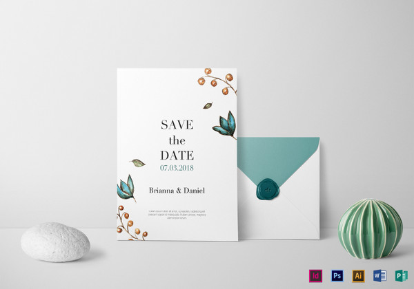 simple wedding invitation template